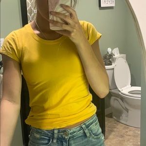 Tight yellow T